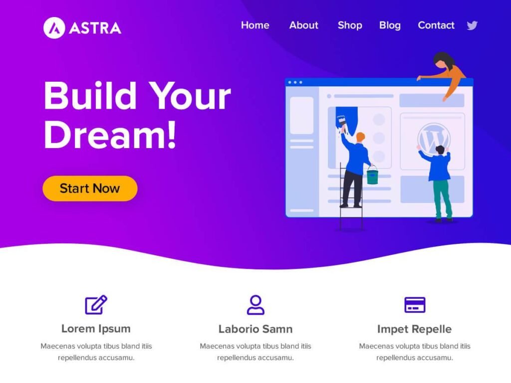 Astra Website THeme
