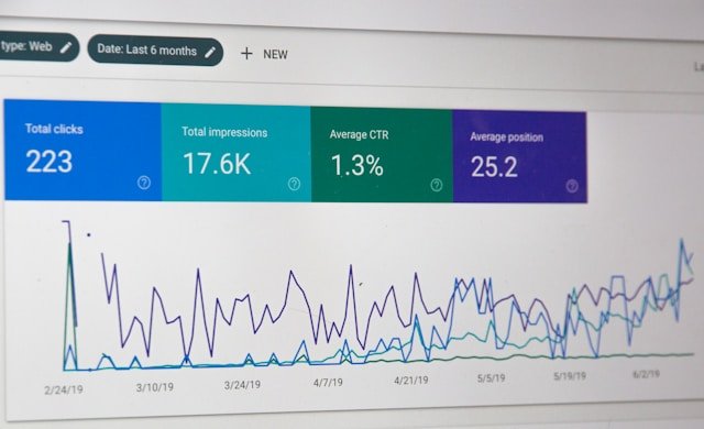 Screenshot of Google Analytics dashboard showing visitor data and insights