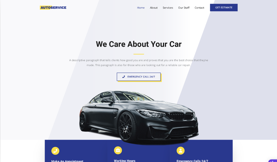 Car Rental Website Screenshot