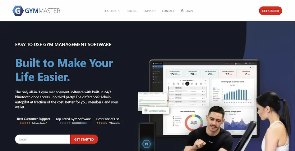 GymMaster Fitness gym management software booking system screenshot