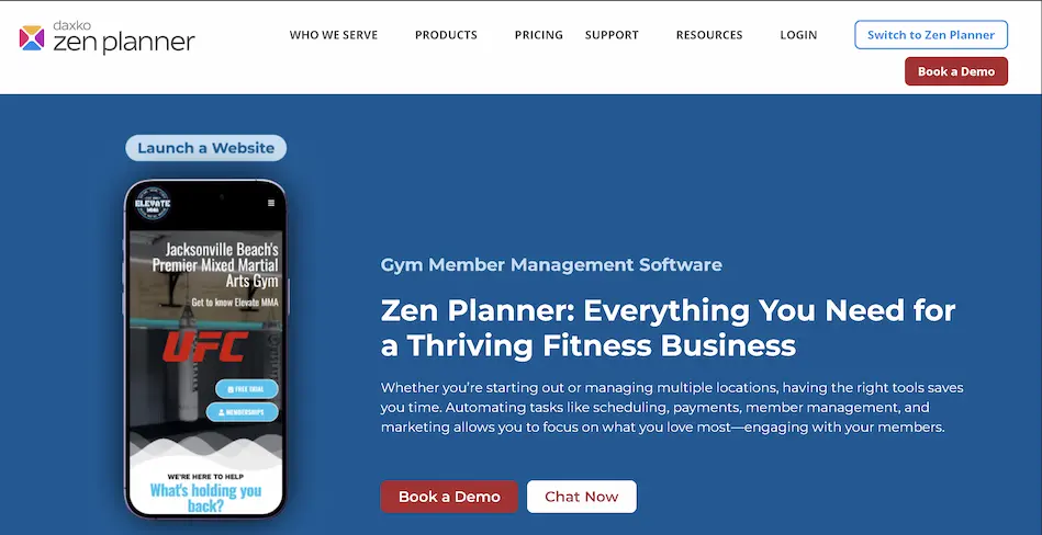 Zen Planner gym member management software screenshot